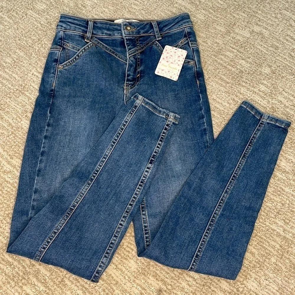 FREE PEOPLE | NWT FREE PEOPLE DAYBREAK DENIM SKINNY JEANS, SIZE 25